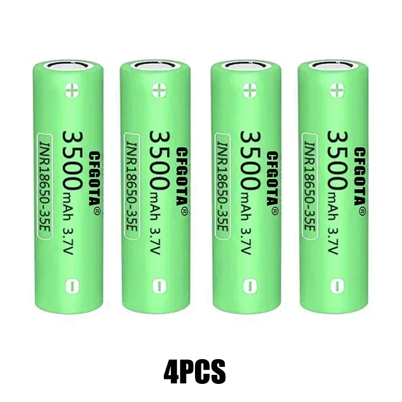 100% original 18650 3500mah 20th discharge inr18650 35e 3500mah 18650 3.7v li ion rechargeable battery: Pink