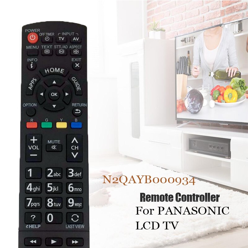 N2QAYB000934 Remote Control For PANASONIC LCD TV TH-32AS610A TH-42AS640A TH-50AS640A TH-60AS640A Replacement