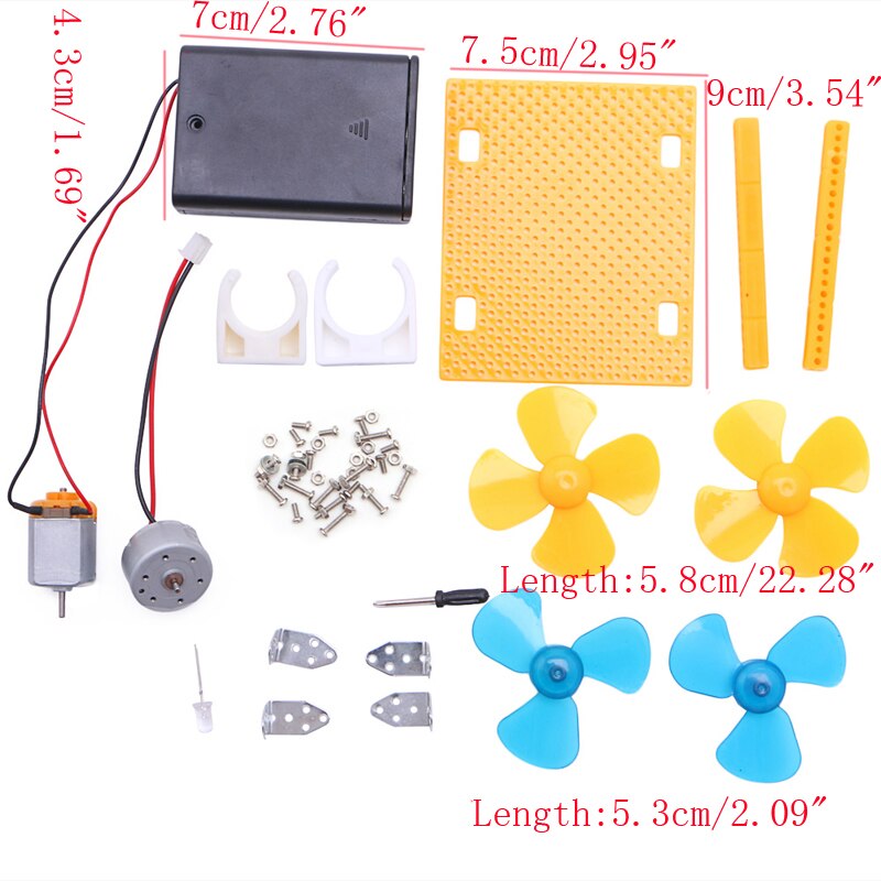 1Set Electrical Mini Wind Generator DIY Kit Micro Wind Turbine Power Electric Generator Motor