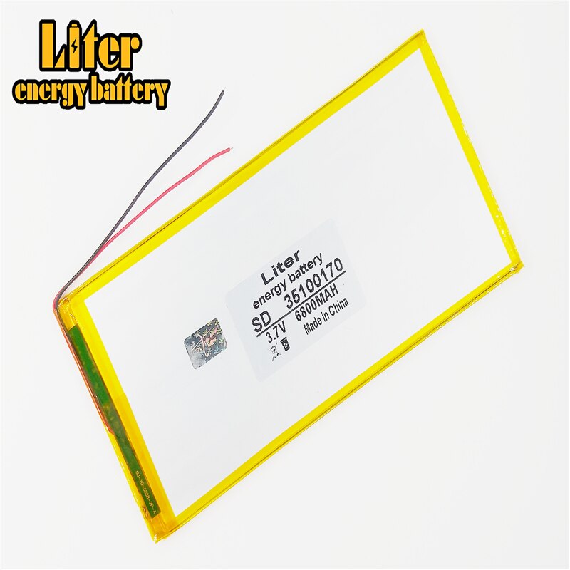 original 10 inch tablet polymer lithium battery 3.7 V 6800 mah 35100170 large capacity