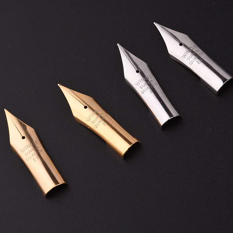 Wing Sung 698 Piston Fountain Pen – 14K Gold Fine Nib, Transparent With Gold Clip
