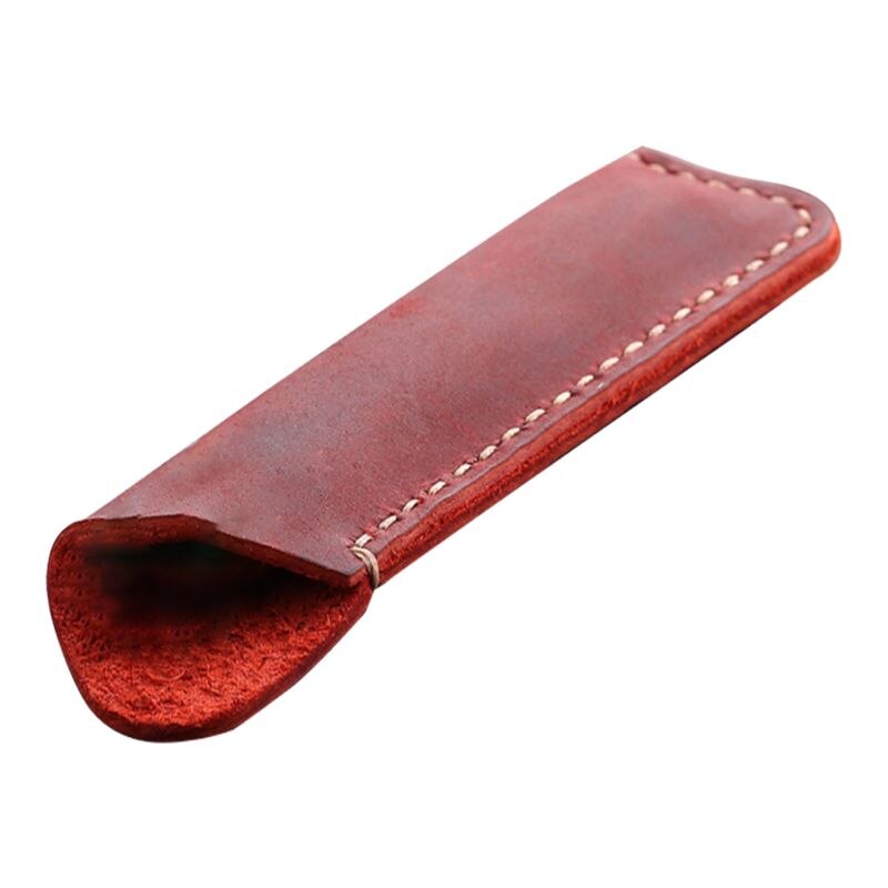Retro Leather Pen Holder Ballpoint Pen Protective Sleeve Cover Handmade Fountain Pouch For Holding Single Pen For Office