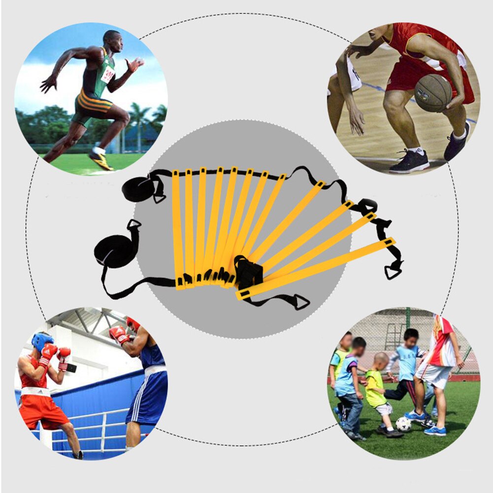 Agility Ladder Kit Football Speed Training Equipment with Resistance Umbrella Cones Stakes XD88