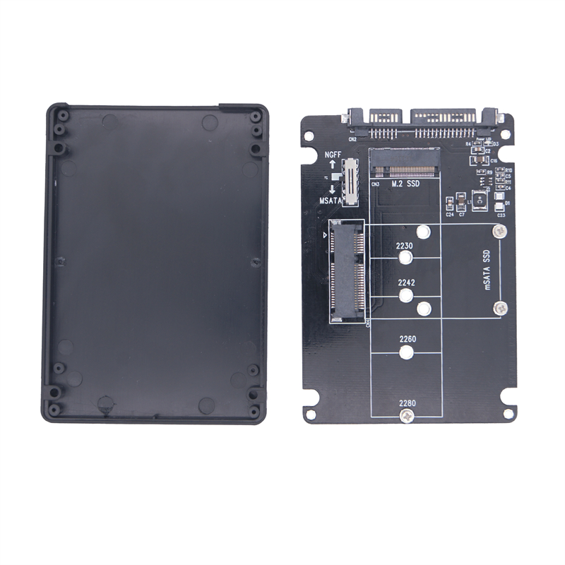 mSATA M2 USB-Adaptergehäbenutzen SSD Externo USB 3.0 M.2 auf USB mSATA SSD M2 SSD zu USB3.0 Konverter Steigleitung 2,5-Zoll-Gehäbenutzen USB 3-Adapter: Braun