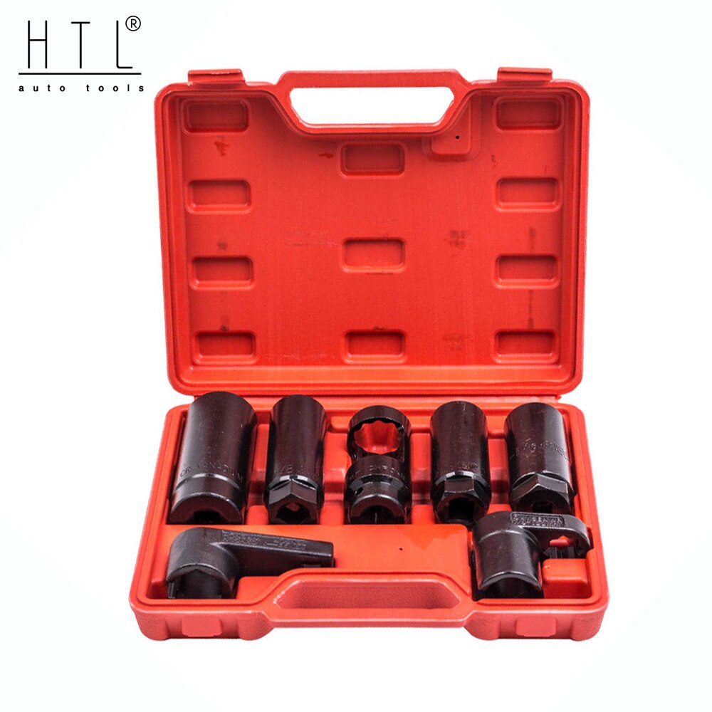 Oxygen Sensor Socket Set 7pc Oxygen Sensor Removal &amp; Installer 3/8&quot; &amp; 1/2&quot;Sq Drive