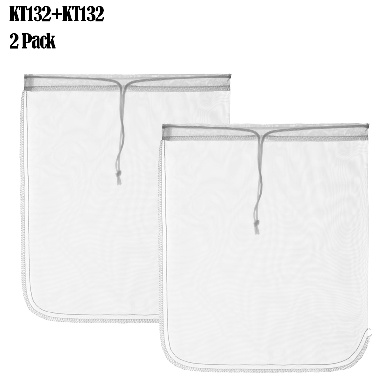 2 or 1 st 100%  nylon nät sil durkslag nätsil nöt mjölk filterpåsar kall fruktjuice kaffe te återanvändbara köksgrejer: Kt132  kt132