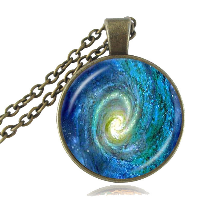 Thors Helm Nebula Ketting Galaxy Astronomie Hanger Zonnestelsel Sieraden Space Universe Ketting Melkweg Sieraden HZ1: E1