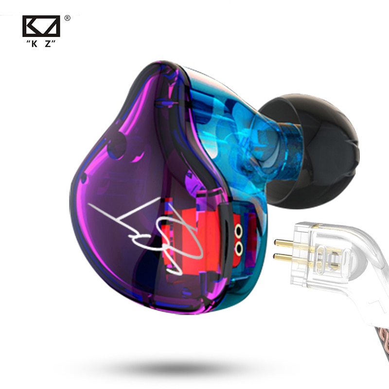 Kz Zst Zsr Anker Dual Driver Oortelefoon Afneembare Kabel In Ear Audio Monitoren Geluidsisolerende Hifi Muziek Sport Oordopjes