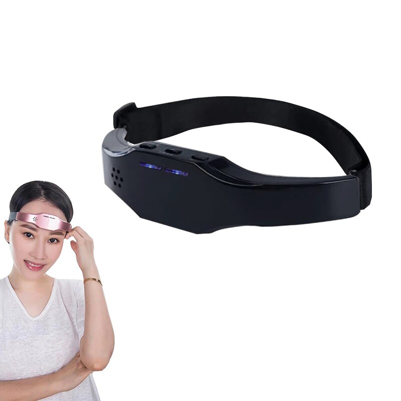 Electric Head Massager Relax Headache Eliminator Aid Therapy Sleeping Device Sleep Monitor Migraine Relief Hypnotic Apparatus