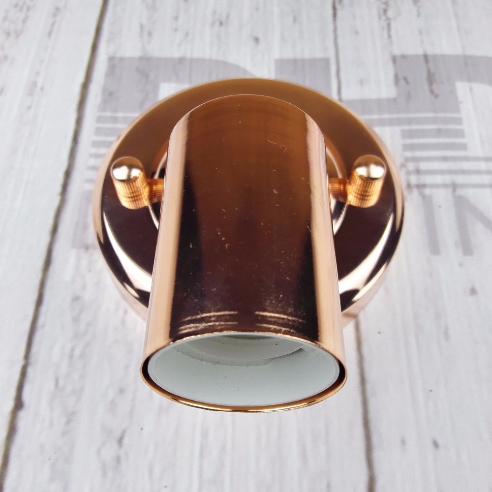 Rose goud afgewerkt DIY Muur lichtpunt E27 plated Loft amerikaanse retro vintage iron wandlamp 90 V-240 V Antieke lamp industriële