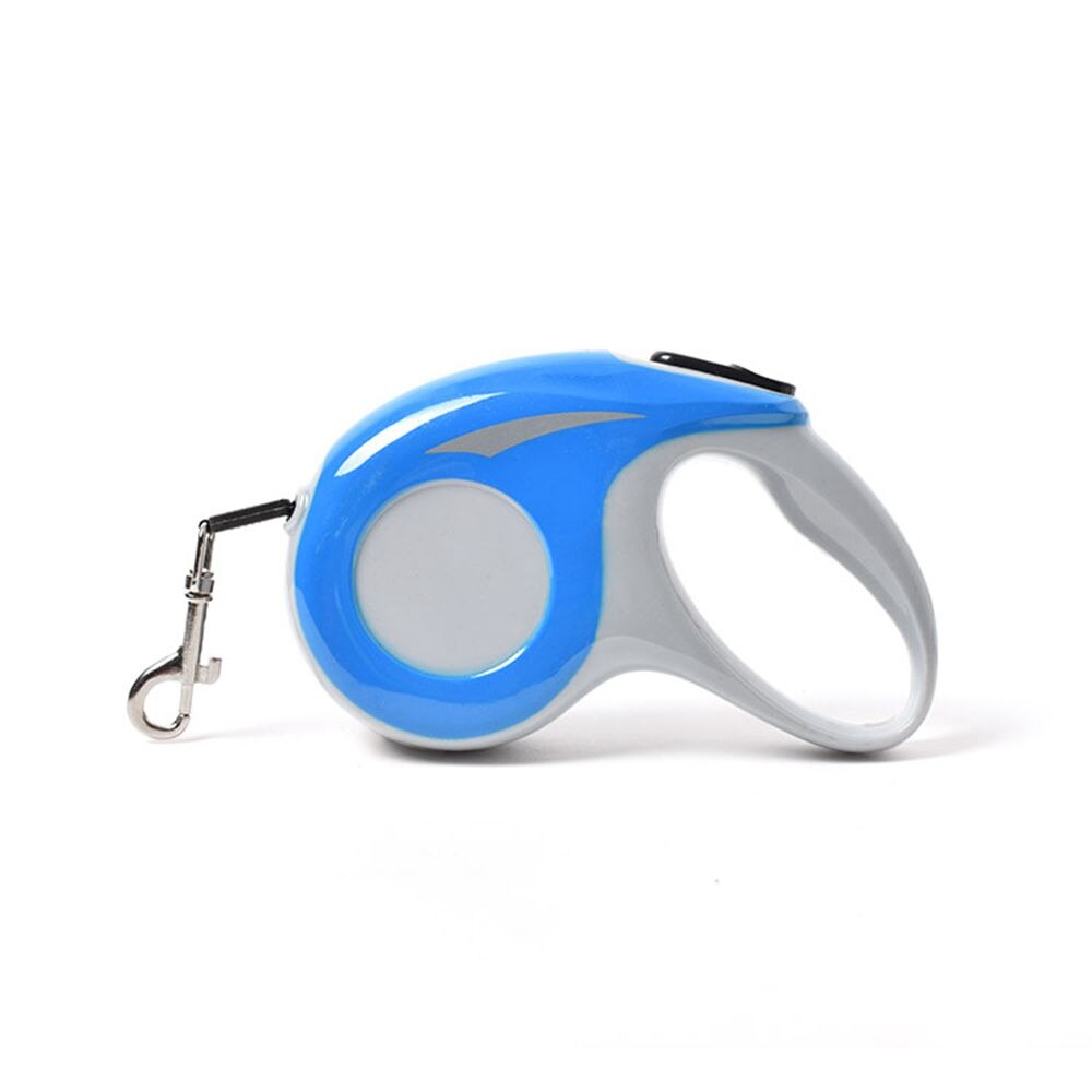 Automatisch intrekbaar hondenwandelartefact, hondenriem, uitschuifbaar puppy-kattentrekkoord, hondenriem voor huisdierproducten 3m/5m: Blauw / 5m