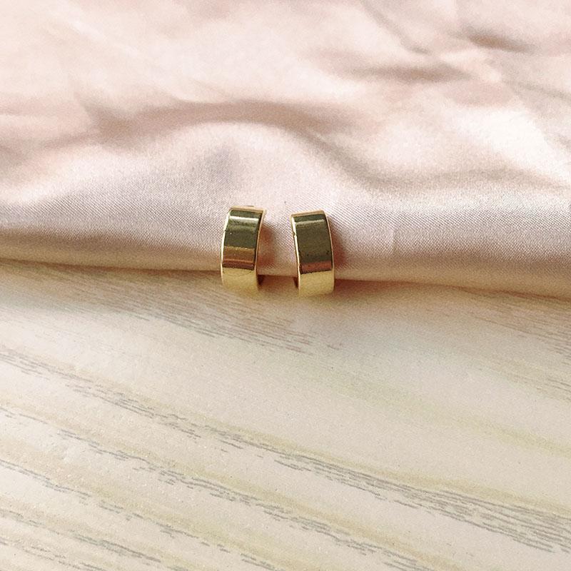 GNADE JUNI Neue Gold Farbe Moskito Spule Clip auf Band Ohrringe Keine Durchbohrten Niedlich C bilden Ohr Manschette Ohrringe Ohr Clips Schmuck