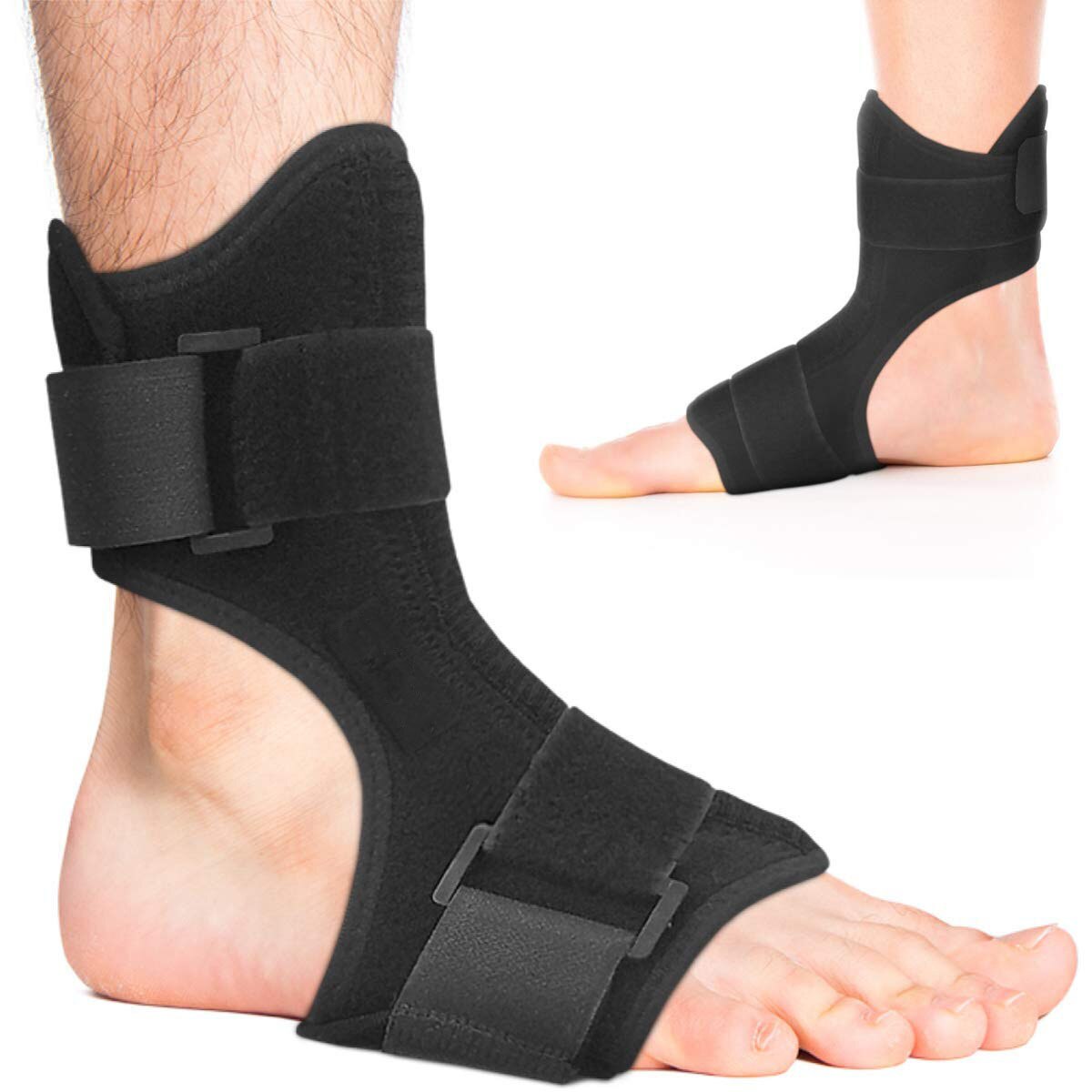 Klapvoet Orthese Fascia Plantaris Ondersteuning Enkel Klapvoet Orthese Voetsteun Wind Correctie Verlamming Fixatie Riem Apparaat: Default Title