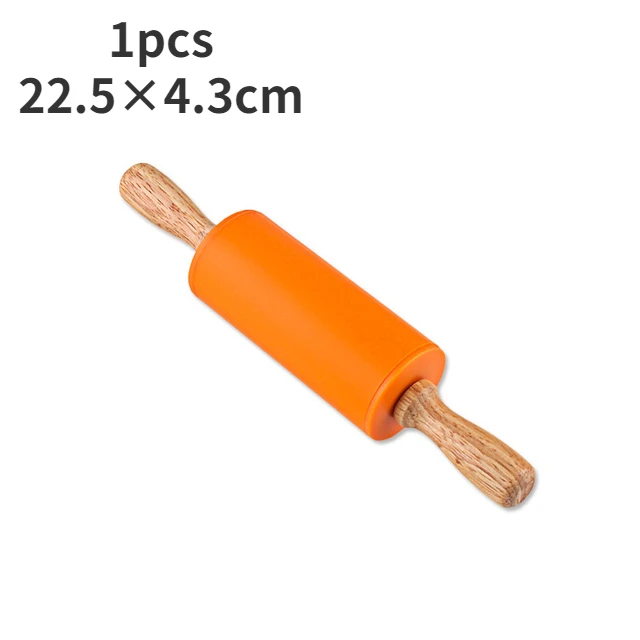 Mini madeira maciça rolando pinos, madeira natural rolando, acessórios de cozinha, ferramentas de cozimento, artesanato: CÉU AZUL