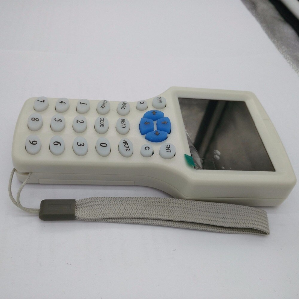 Engelska rfid-läsare skrivare kopiator dupliceringsapparat 125 khz 13.56 mhz 10 frekvens med usb-kabel för ic/id-kort+en rfid-ring