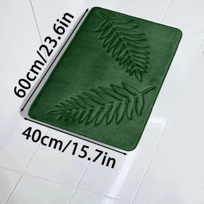 Memory Foam Bathroom Mat Carpet SuperSoft Absorbent BathroomMat Quick Dry Non-SlipWashableBathroom Floor Rug Toilet U-Shaped Mat: Burgundy
