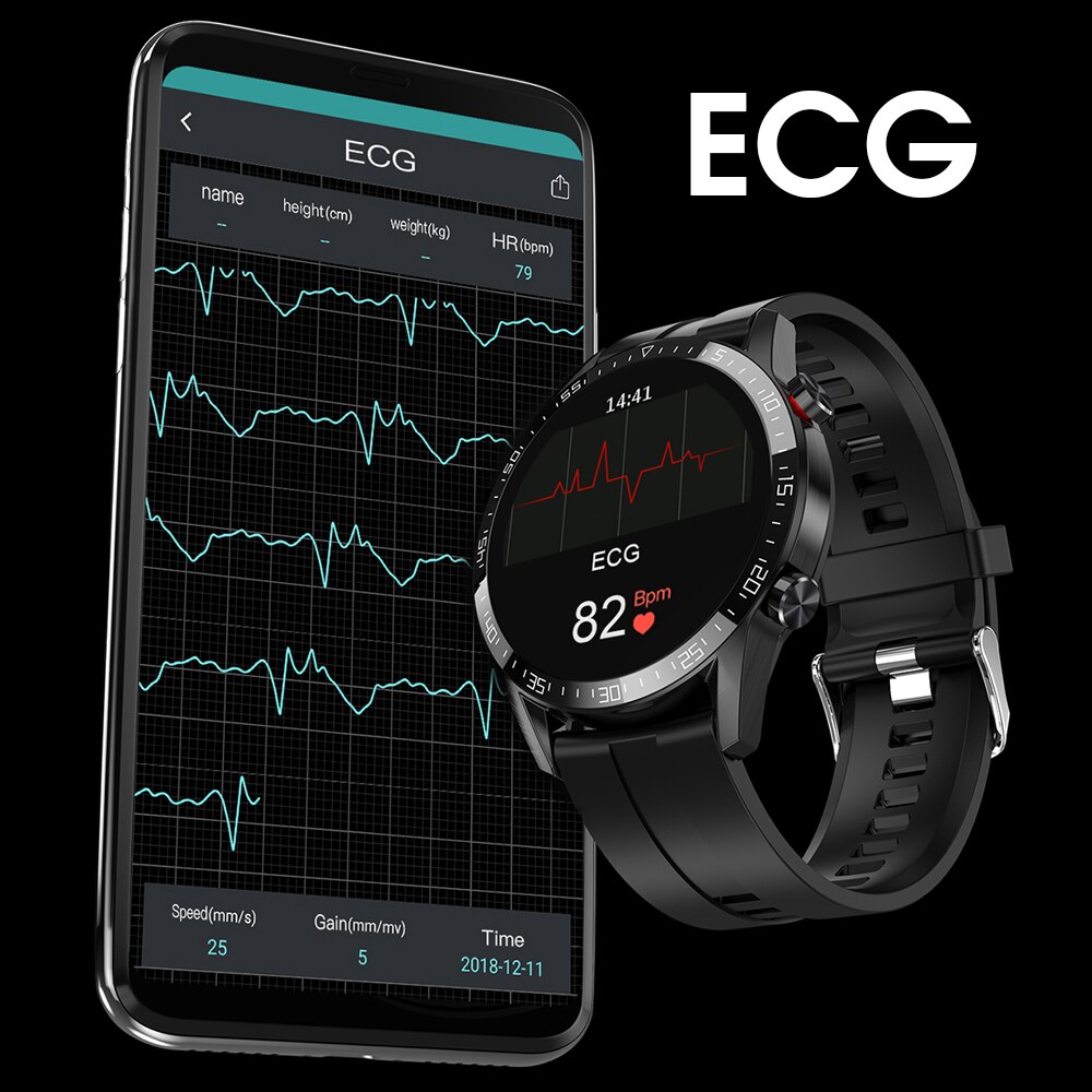 Melanda L13 Smartwatch Herren EKG+PPG Blutdruck Herzfrequenz Anruferinnerung Wasserdicht