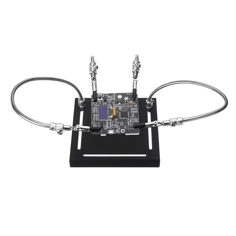 YP-001 Metal Base Universal 4 Flexible Arms Soldering Station PCB Fixture Helping Hands Four Hand Upgraded Version