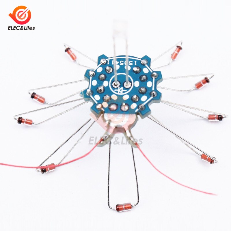 Luz LED para Flash de señal de teléfono móvil, Kit DIY de radiación con fuente de alimentación GSM Mobile ICSK032A sin necesidad de alimentación