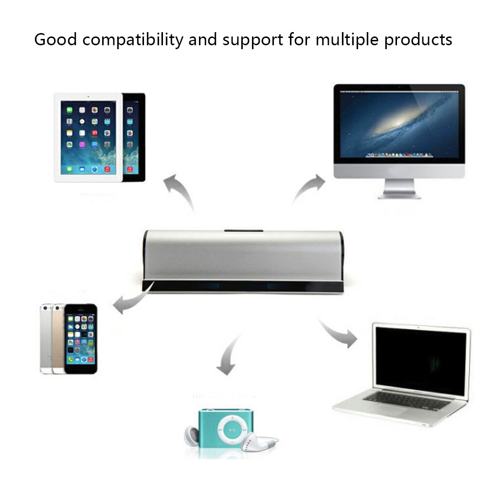 Phone Tablet Holder Bass Stereo Hifi Wireless Bluetooth Speaker USB Rechargeable