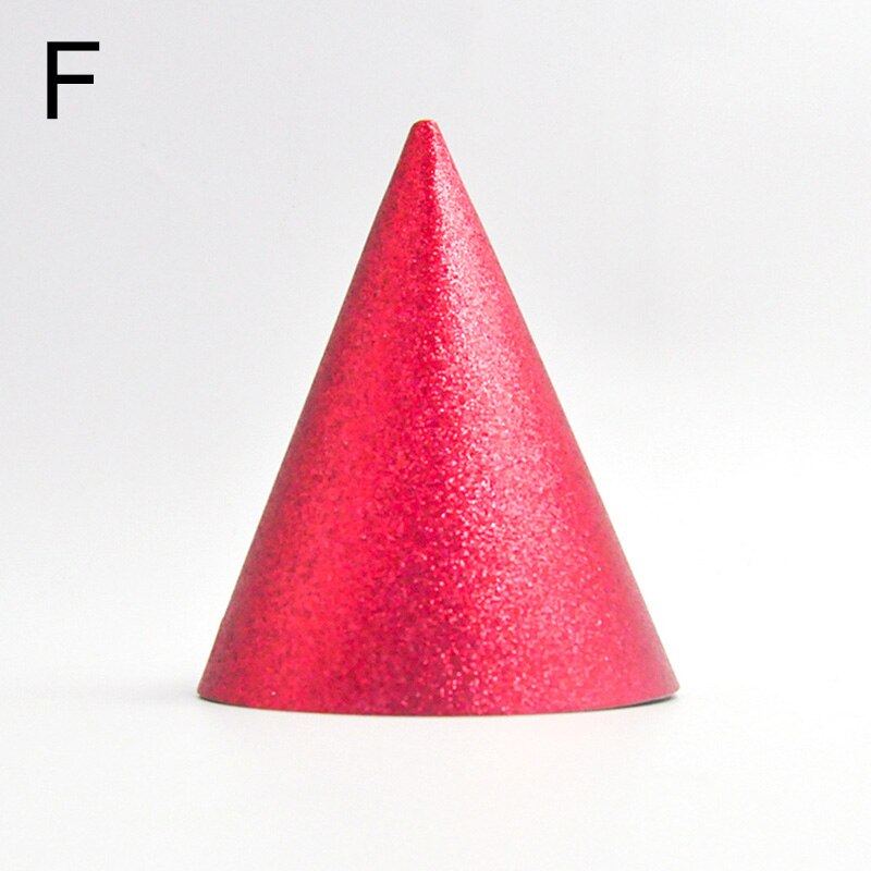 Happy Birthday Party Hats Paper Gold Sequin Birthday Cap Baby Shower Kids Adults Birthday Party Decorations Hats Supply: F