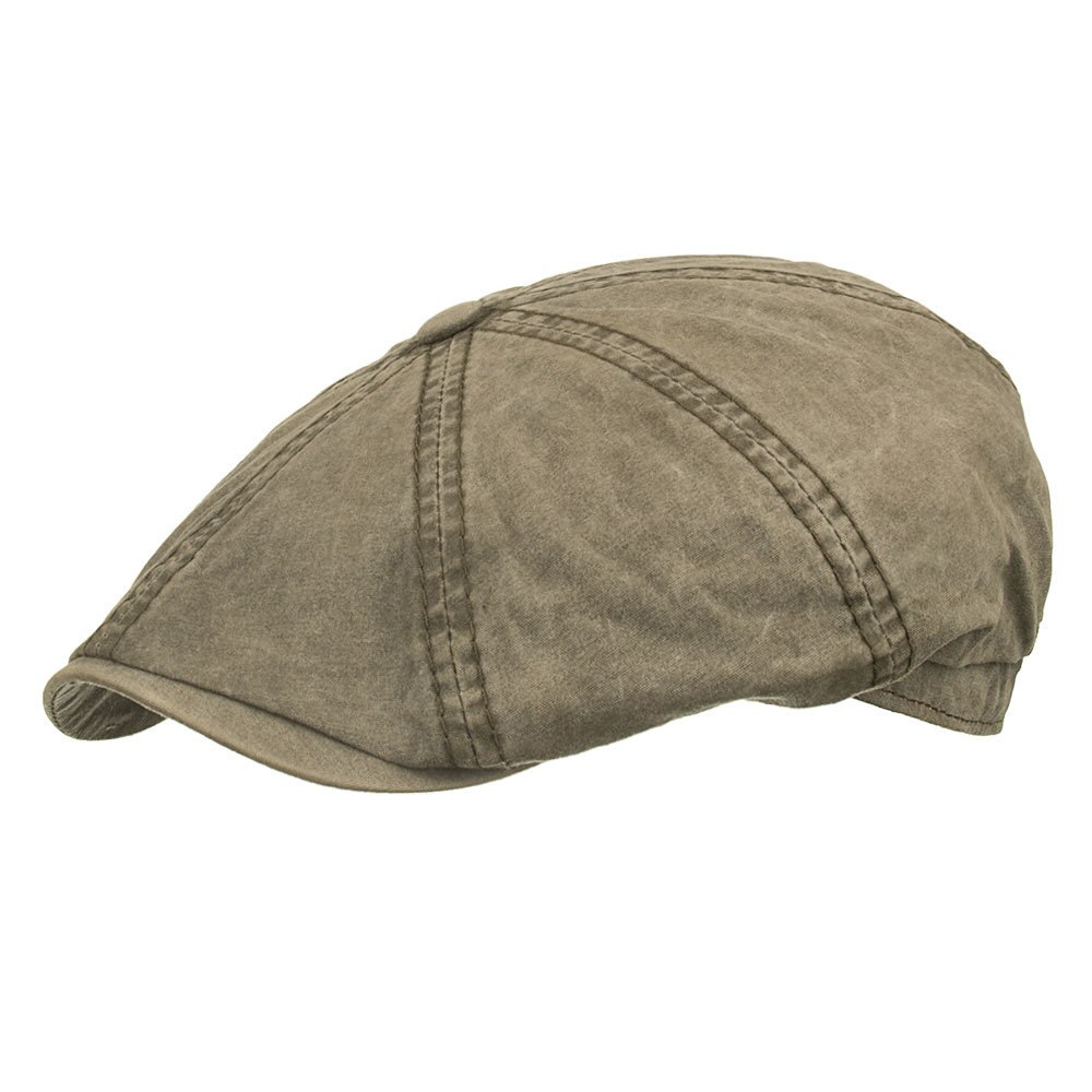 Bonnet plat noir pour hommes et femmes, béret décontracté en coton, couleur unie, 2022: vert militaire
