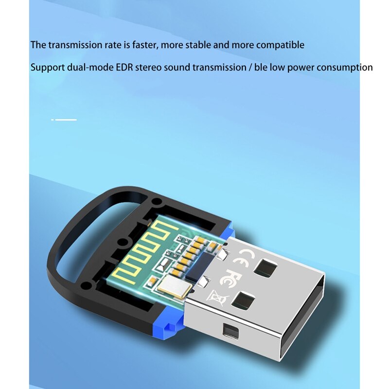 USB Bluetooth 5.0 Adapter Receiver 5.0 Bluetooth Dongle Adapter for PC Laptop BT Transmitter
