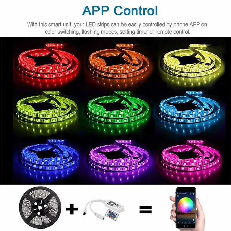 Dc12-24v Wifi 5 In 1 Smart Led Strip Light Control... - Grandado - Foto 7