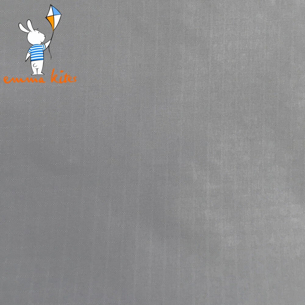 40d grå vandafvisende teltstof anti-pull ripstop nylon stof til drage udendørs legetøjsmak