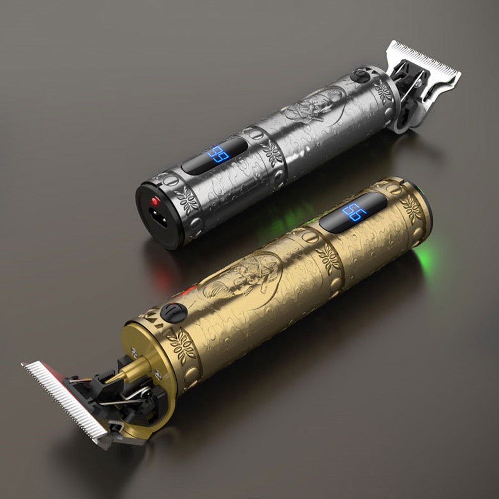 T-Klinge Waschbar Rasierer Haar Haarschneidemaschine wiederaufladbare Barbier 0mm Rasierer Männer haarschnitt Styling werkzeug Barbier Bart Trimmer Haar maschine