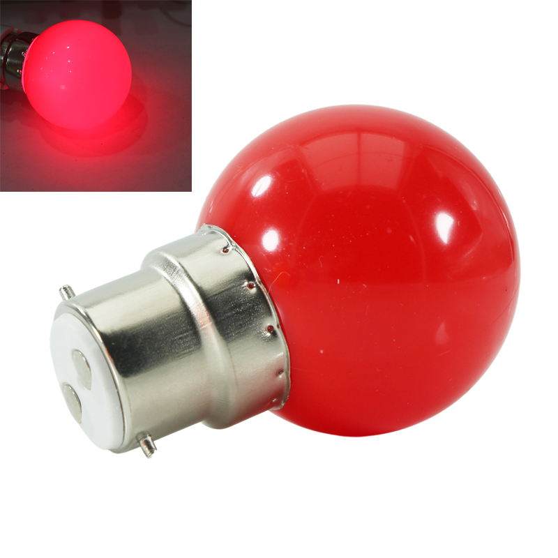 1pcs Lampade Led Bulb B22 Mini Colorful 12 24 V Volt 110V 220v 1W G45 Decorative Christmas Night Light 12V 24V Home Lamp
