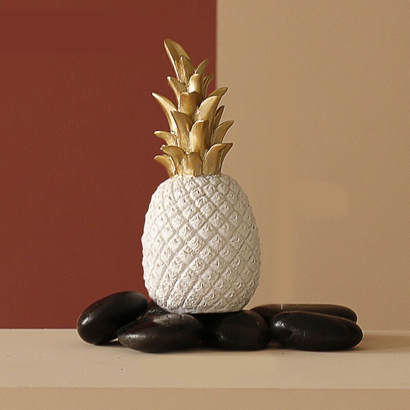 Artisanat nordique d&#39;ananas, décoration créative de fruits de bureau, décoration de salon, de doré, accessoires de décoration pour la maison