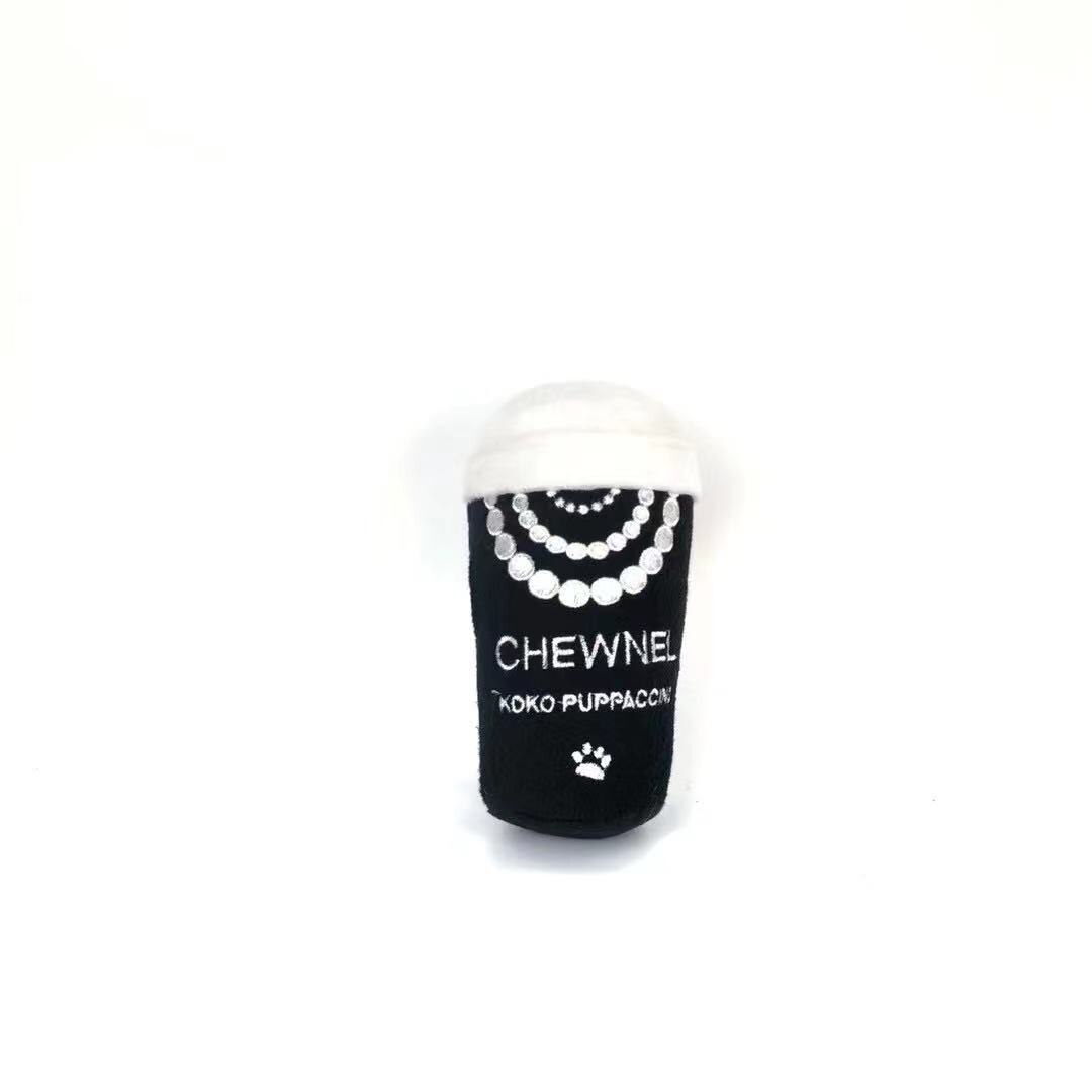 Juguetes Para cachorros, mordedores para Chihuahua, Yorkies, Chihuahua, botella con sonido, Vip, , B1314: 12.5x8cm black cup