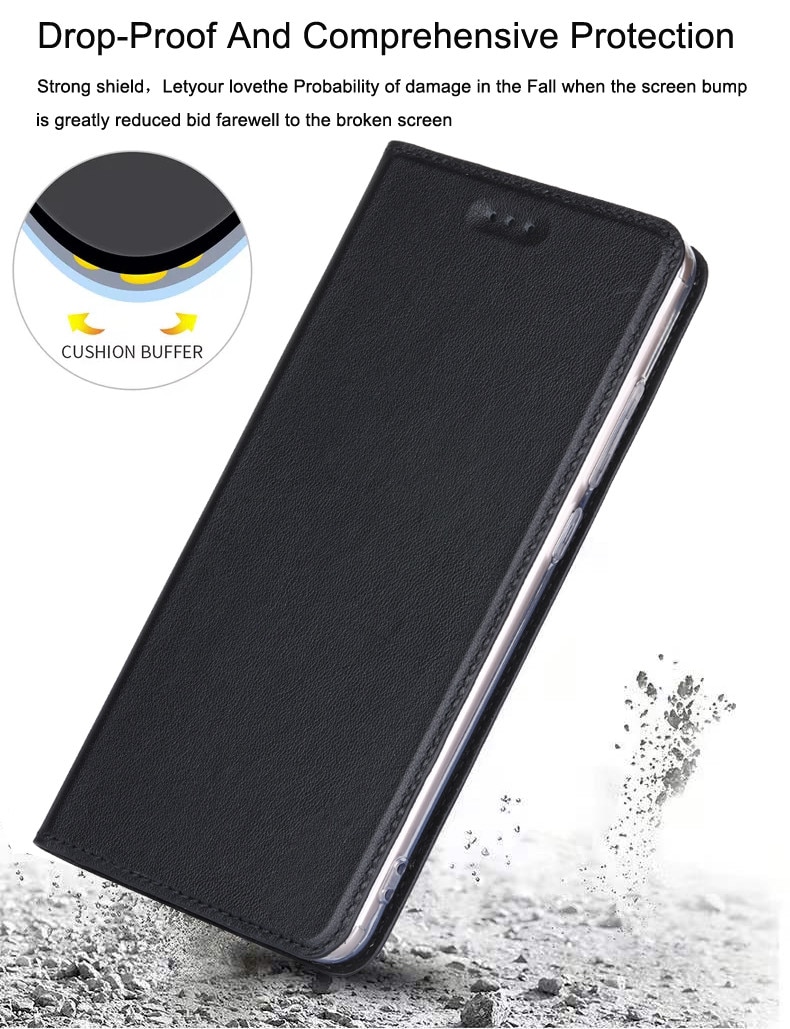 Oneplus 7 7T Case Lederen Flip Voor Onplus 3 3T 5 5T 6 6T Telefoon magnetische Cover Case Stand