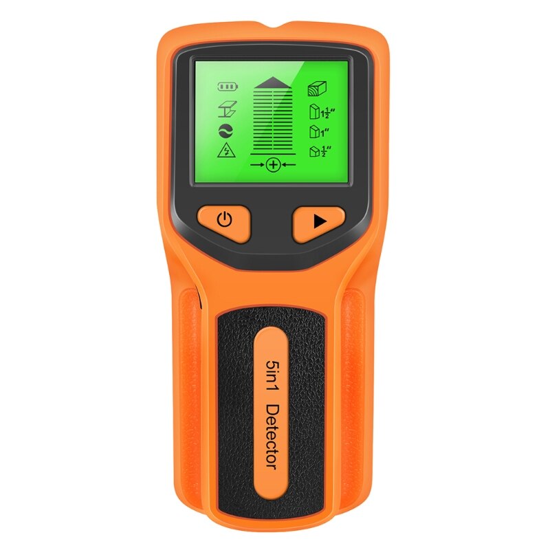 Stud Finder Wall Scanner 5 in 1 Stud Detector with Intelligent Microprocessor &amp; H-D LCD Display Stud Sensor Beam Finders: Yellow