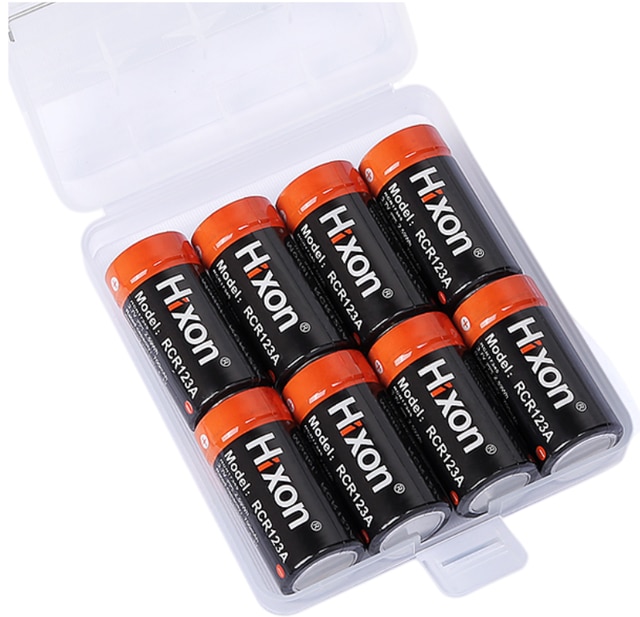 Hixon – batterie Rechargeable pour caméra Arlo HD et Reolink argus 700 V, 12 pièces, RCR123a, 16340 mAh, 3.7: J090A 8PC