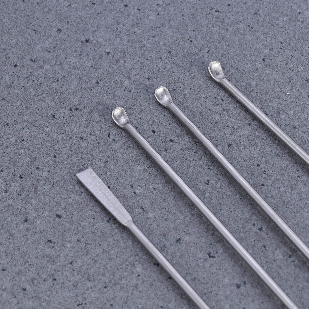 Pack of 4 Durable Sampling Micro Laboratory Premium Laboratory Spoons Spatulas Set