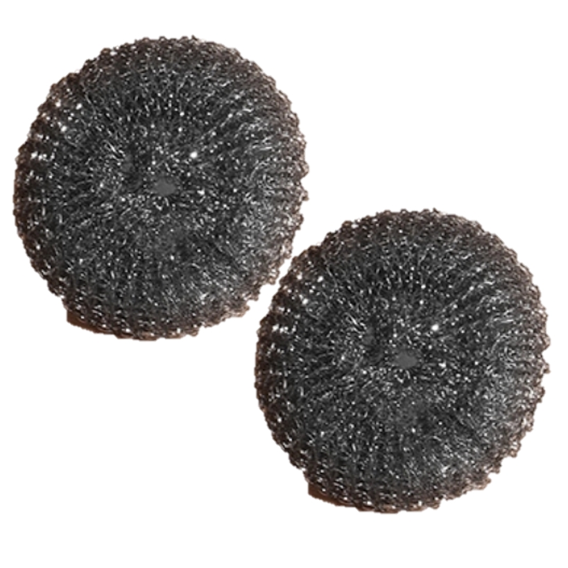 Cepillo de bola de alambre de acero inoxidable colgante, mango largo, tazón, olla, fregadero, removedor de aceite, depurador para el hogar, herramienta de limpieza de cocina: Plata