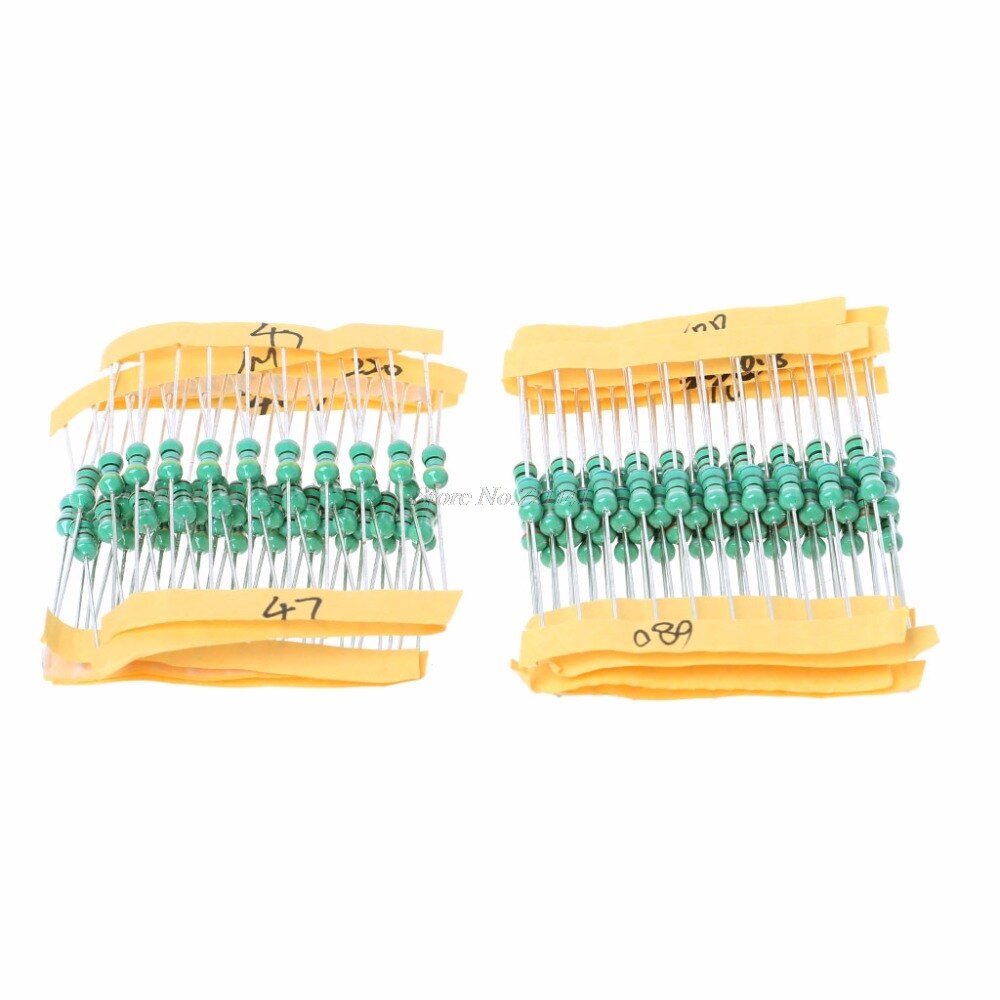 120Pcs 1/2W 0410 12 Werte 1UH-1MH Sortiment Assorted Farbe Rad Induktivitäten Set