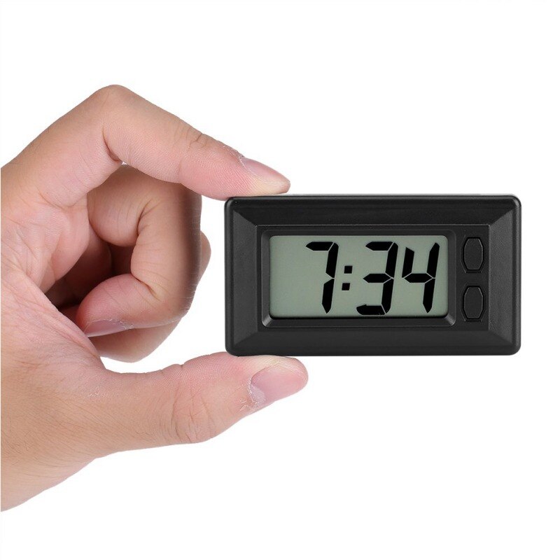Car Clock Car LCD Screen Clock Electronic Watch Car Dashboard Large Digital Clock Time Self-Adhesive Bracket Car Accessories1