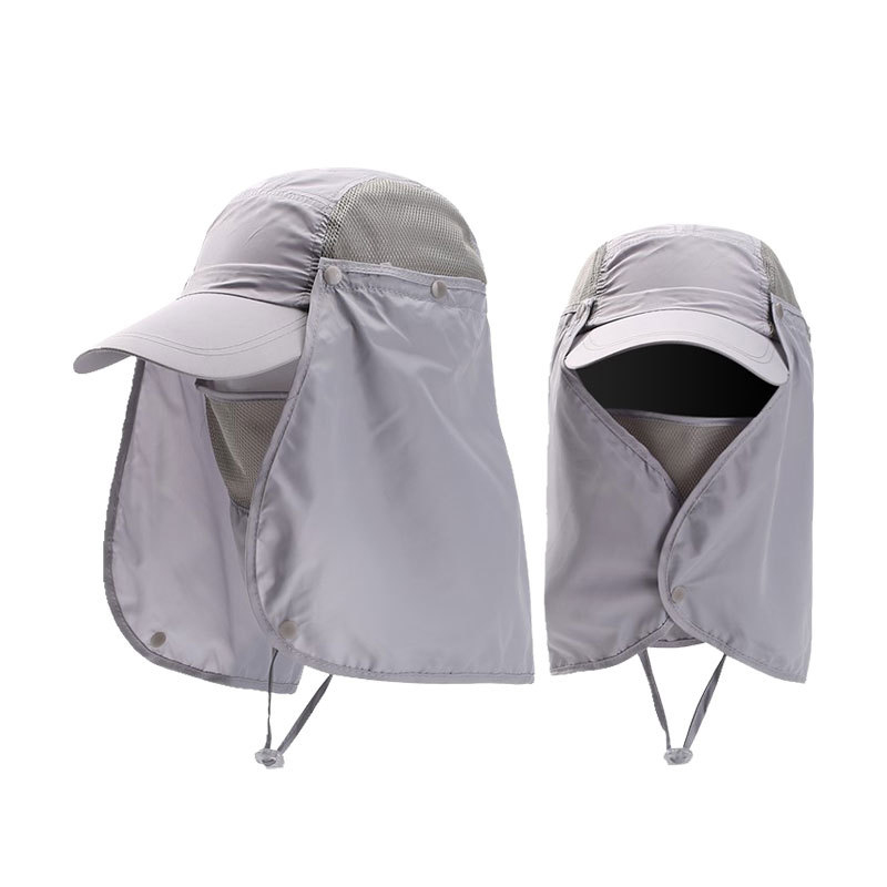 Emmerhoeden Zonnehoed Zonbescherming Lente Zomer Waterdichte Boonie-hoed voor vissen Wandelen Tuin Safari Strand: Light Grey