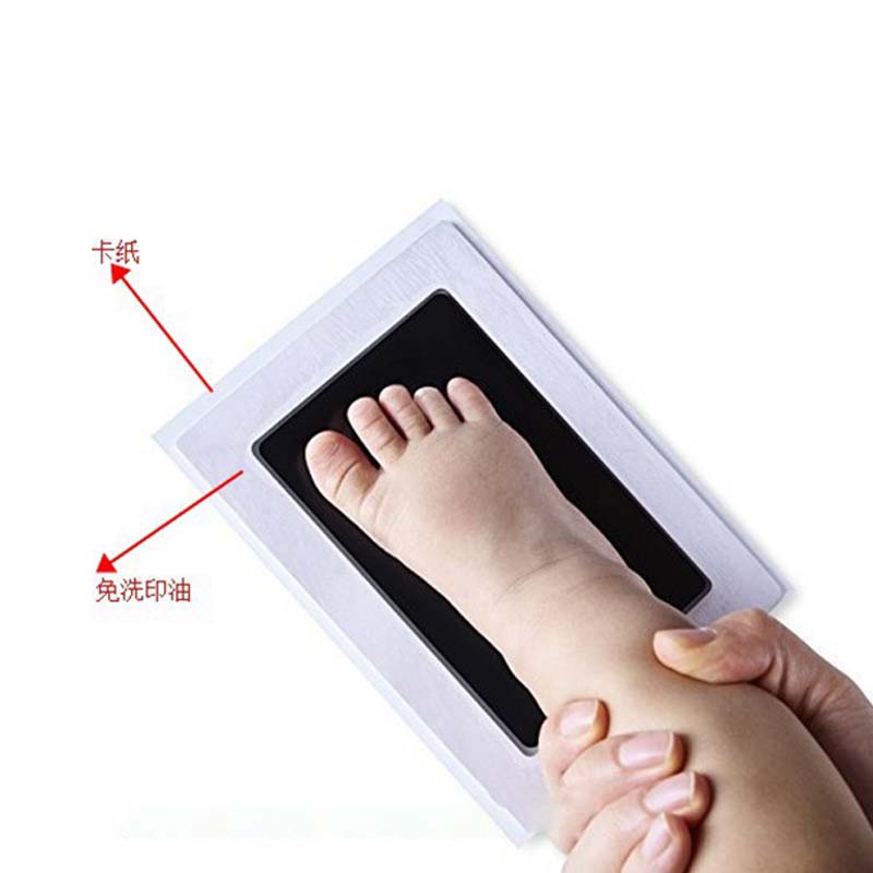 Kit de impresión de huella de mano para bebé recién nacido, almohadillas de tinta no tóxicas, seguro, recuerdos para niños, accesorios para el cuidado del bebé