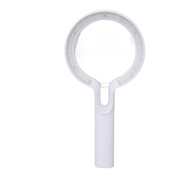 Pocket Magnifying Glass ABS Acrylic Lighted Magnifying Glass for Document for Jewelry for Book