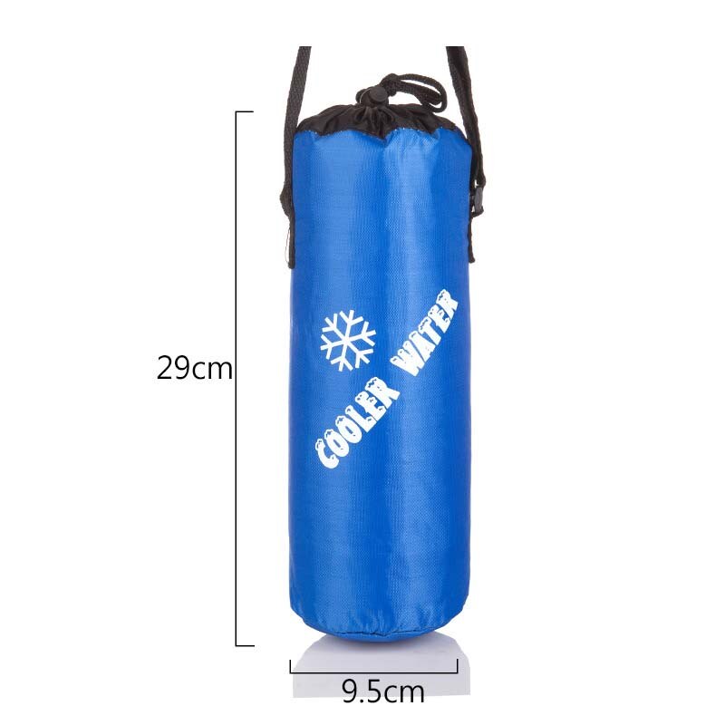 Bolsa grande para botella de agua, bolsa Universal con cordón, enfriador aislado de alta capacidad, para viajes al aire libre, Camping y senderismo: Blue Cooler Water