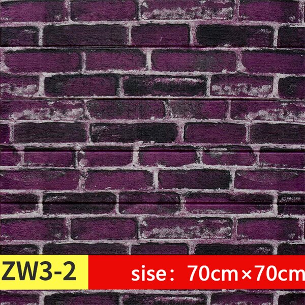 3d murstein pe skum vegg klistremerker paneler rom dekal retro stein dekorasjon preget stue barn safty soverom hjemme dekor: E