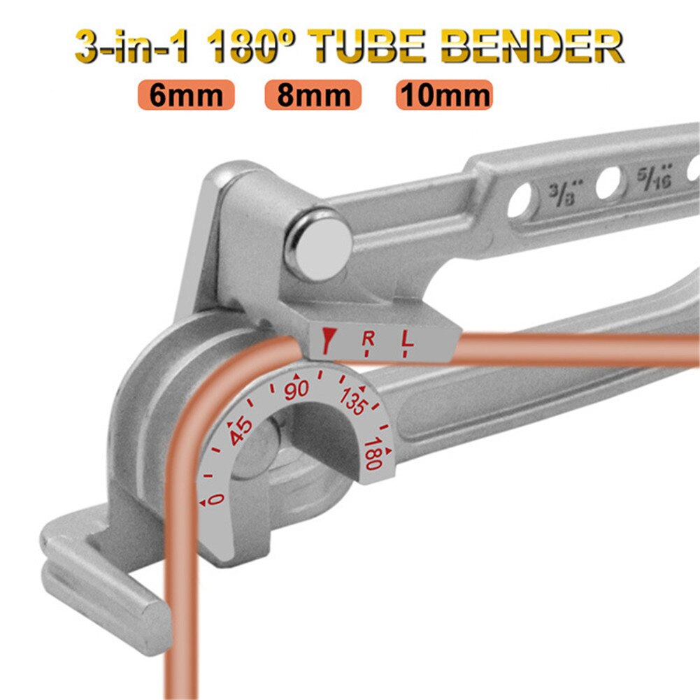 Mini Pipe Bender Copper Tube Bending Tool Handheld Brake Fuel Pipe 6mm /8mm /10mm Line Curving Pliers