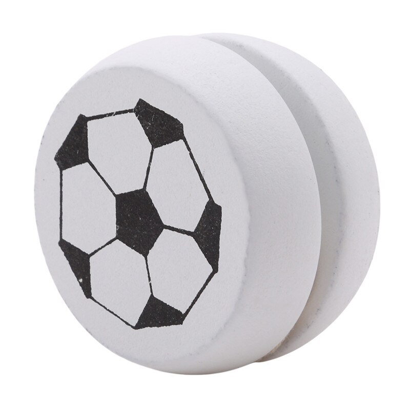 Yoyo de madera de 5cm para niños, juguetes clásicos de Yoyo con personalidad creativa, pasatiempos deportivos, de navidad: White