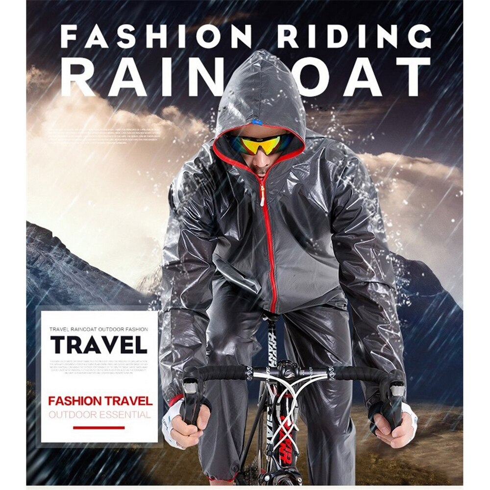 Vandtæt regnfrakkedragt udendørs fiskeri vandring rejser sport regnfrakke unisex ridning motorcykel regntøj dragt voksen regnjack
