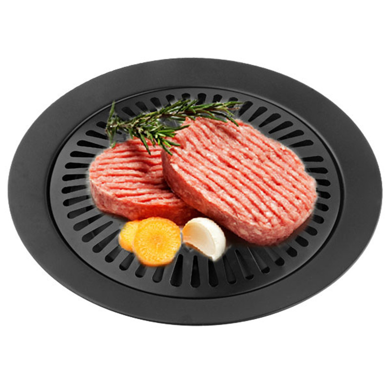 Herramientas de barbacoa sin humo para interiores, parrilla de barbacoa, plancha de gas para el hogar, placa de estufa de Gas, fácil de limpiar, de ,