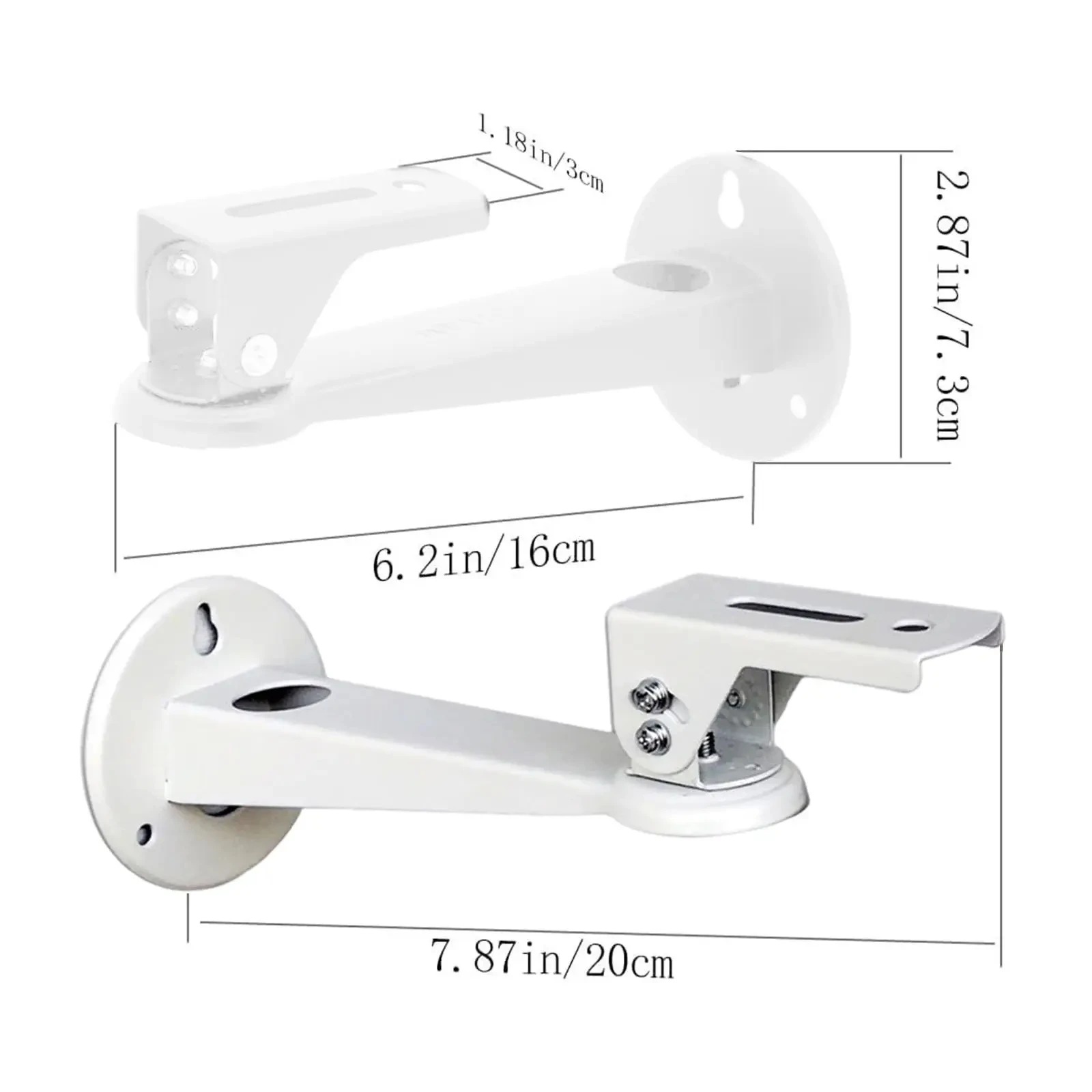 Projector Bracket 360° Rotate Metal Adjustable Mount Stand Wall Support Wall Mount Shelf for Bedside Wall Office Bedroom Home
